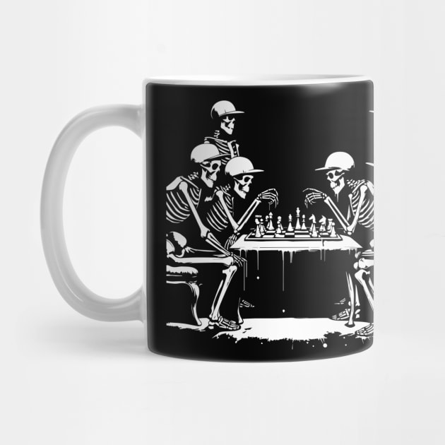 skeletons play chess by lkn